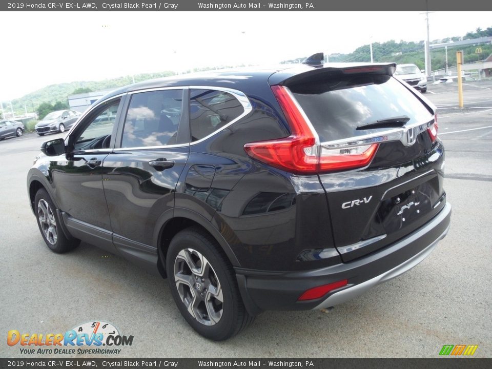 2019 Honda CR-V EX-L AWD Crystal Black Pearl / Gray Photo #8