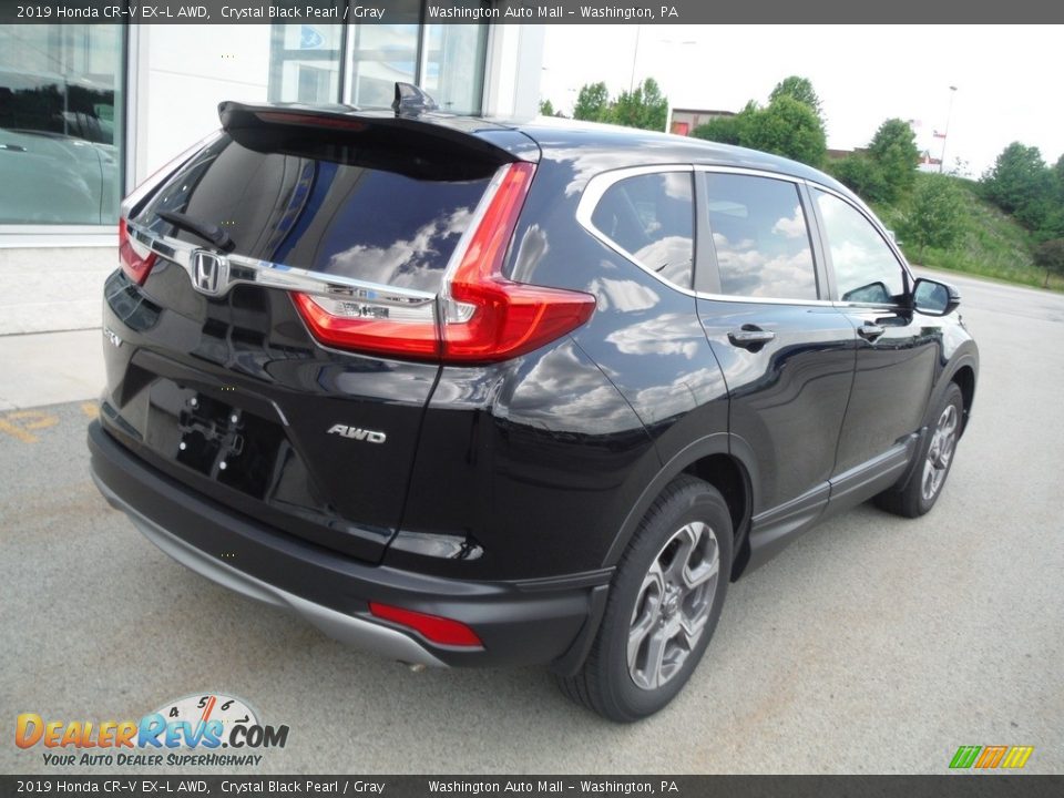 2019 Honda CR-V EX-L AWD Crystal Black Pearl / Gray Photo #10