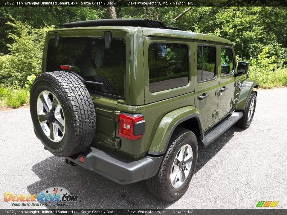 2022 Jeep Wrangler Unlimited Sahara 4x4 Sarge Green / Black Photo #6