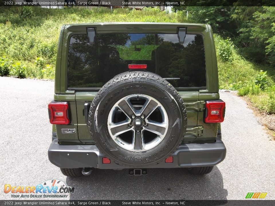 2022 Jeep Wrangler Unlimited Sahara 4x4 Sarge Green / Black Photo #7