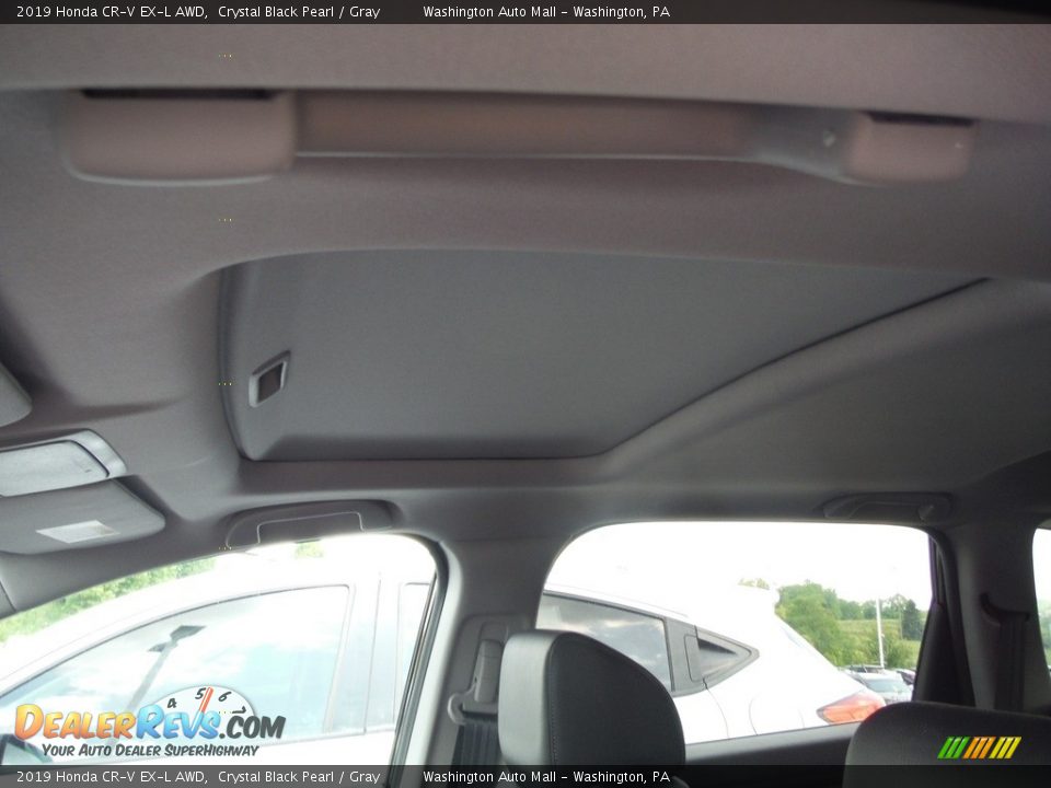 2019 Honda CR-V EX-L AWD Crystal Black Pearl / Gray Photo #12