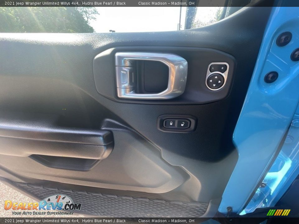 2021 Jeep Wrangler Unlimited Willys 4x4 Hydro Blue Pearl / Black Photo #8