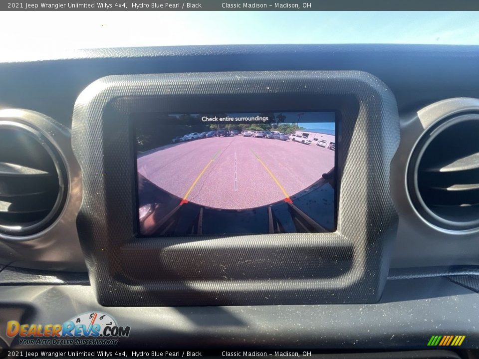 2021 Jeep Wrangler Unlimited Willys 4x4 Hydro Blue Pearl / Black Photo #12