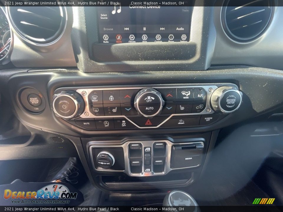 2021 Jeep Wrangler Unlimited Willys 4x4 Hydro Blue Pearl / Black Photo #13