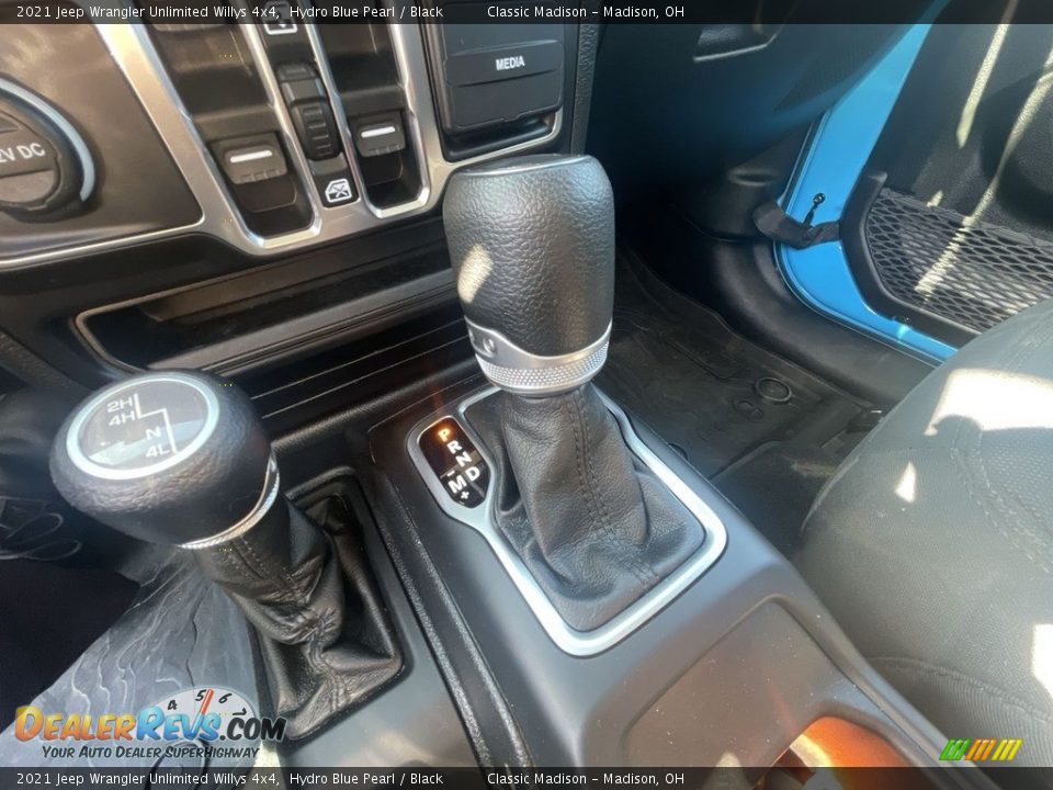2021 Jeep Wrangler Unlimited Willys 4x4 Hydro Blue Pearl / Black Photo #14