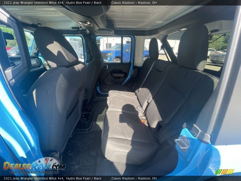2021 Jeep Wrangler Unlimited Willys 4x4 Hydro Blue Pearl / Black Photo #16