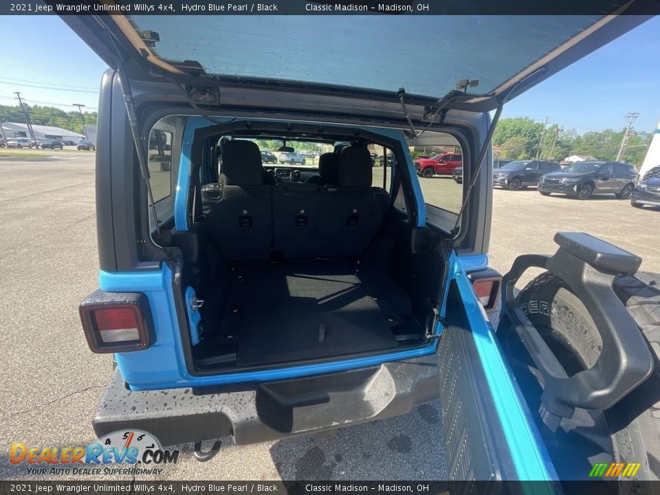 2021 Jeep Wrangler Unlimited Willys 4x4 Hydro Blue Pearl / Black Photo #17