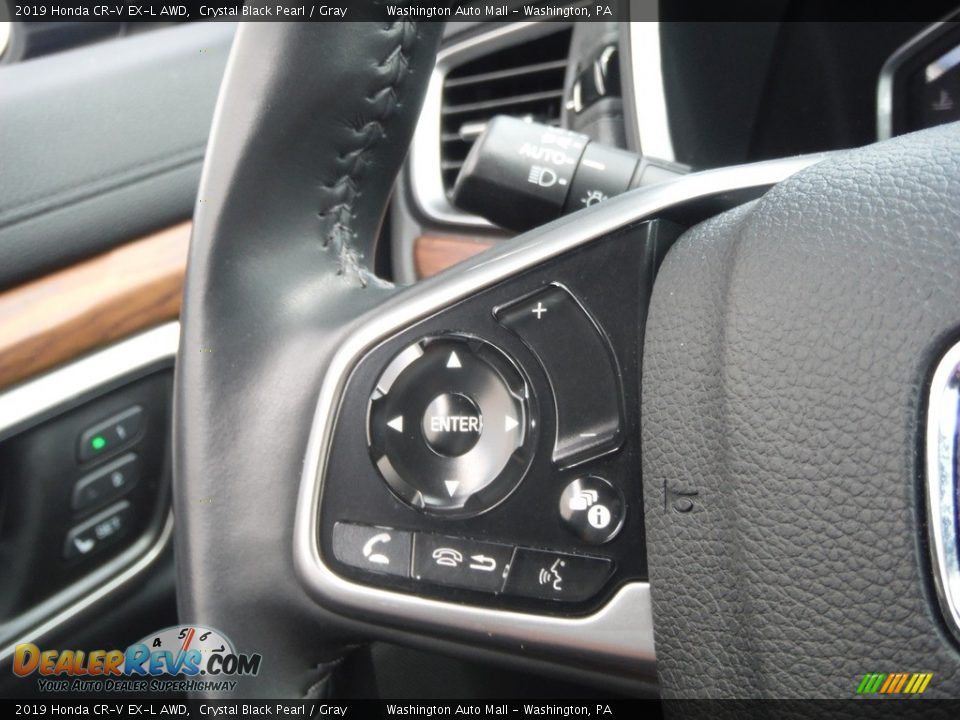 2019 Honda CR-V EX-L AWD Crystal Black Pearl / Gray Photo #26