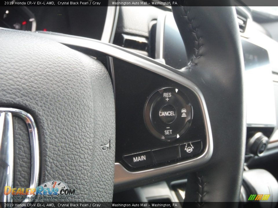 2019 Honda CR-V EX-L AWD Crystal Black Pearl / Gray Photo #27