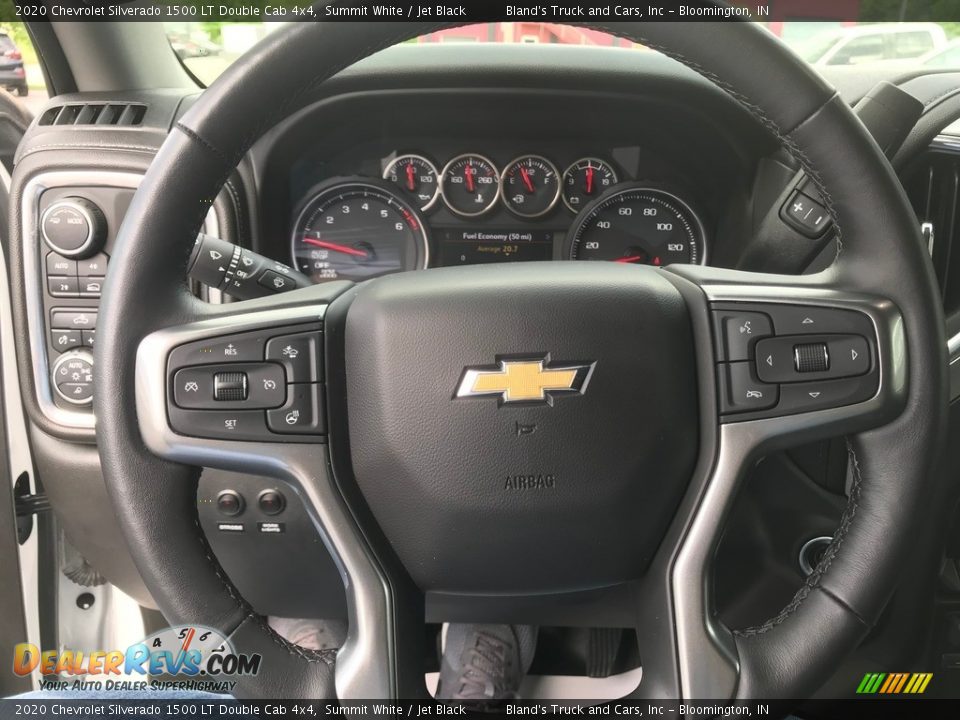 2020 Chevrolet Silverado 1500 LT Double Cab 4x4 Summit White / Jet Black Photo #23
