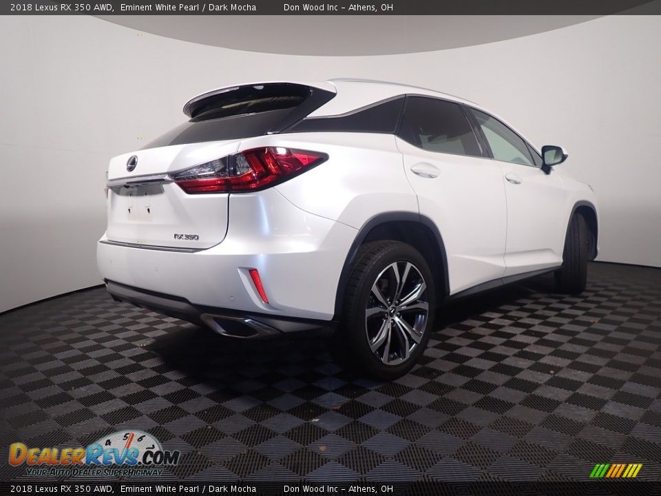 2018 Lexus RX 350 AWD Eminent White Pearl / Dark Mocha Photo #19