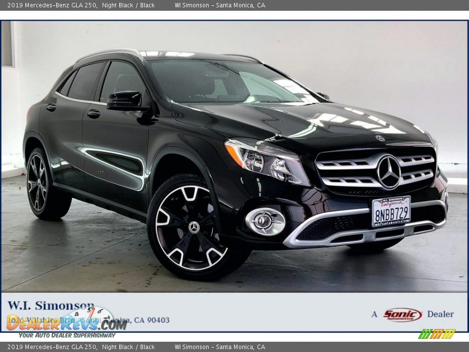 2019 Mercedes-Benz GLA 250 Night Black / Black Photo #1