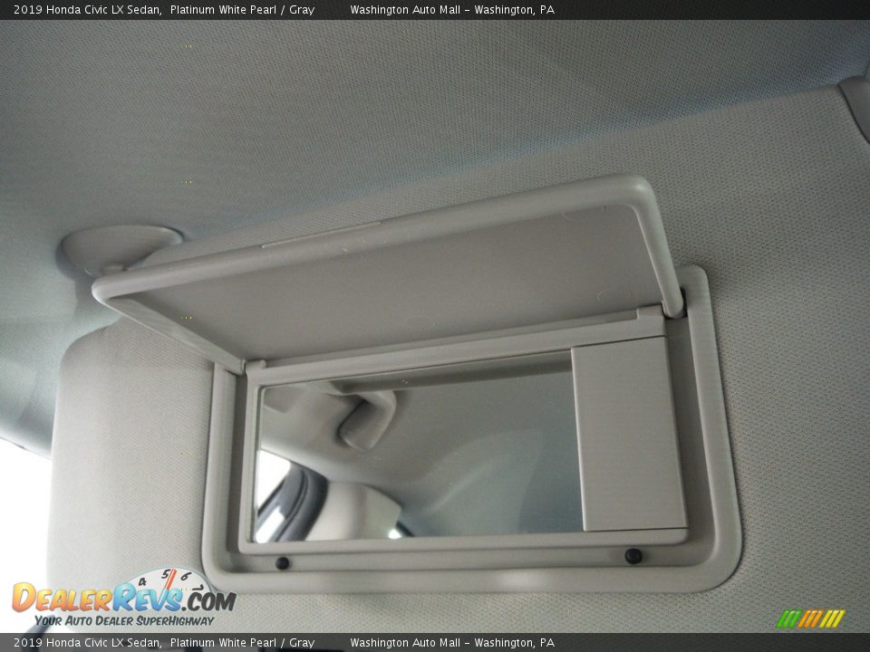 2019 Honda Civic LX Sedan Platinum White Pearl / Gray Photo #20