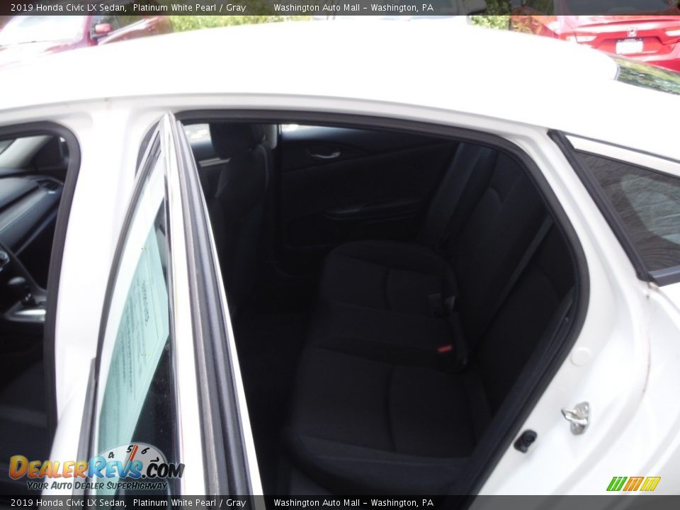 2019 Honda Civic LX Sedan Platinum White Pearl / Gray Photo #23
