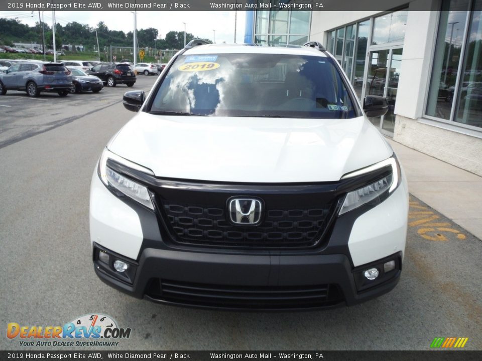 2019 Honda Passport Elite AWD White Diamond Pearl / Black Photo #5