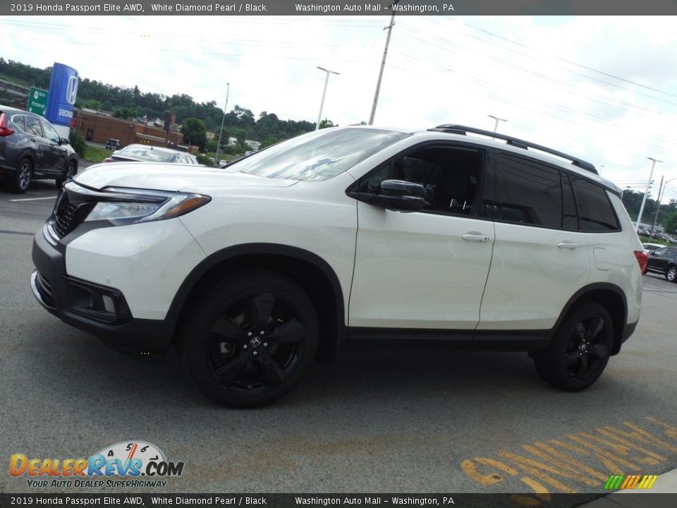 2019 Honda Passport Elite AWD White Diamond Pearl / Black Photo #6