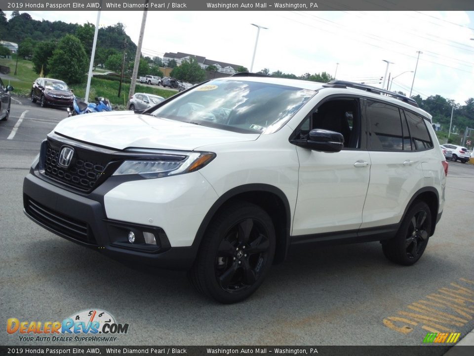 2019 Honda Passport Elite AWD White Diamond Pearl / Black Photo #7