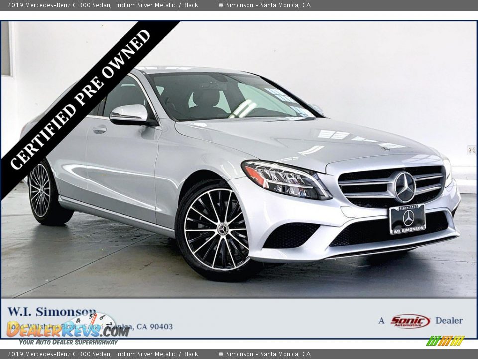 2019 Mercedes-Benz C 300 Sedan Iridium Silver Metallic / Black Photo #1
