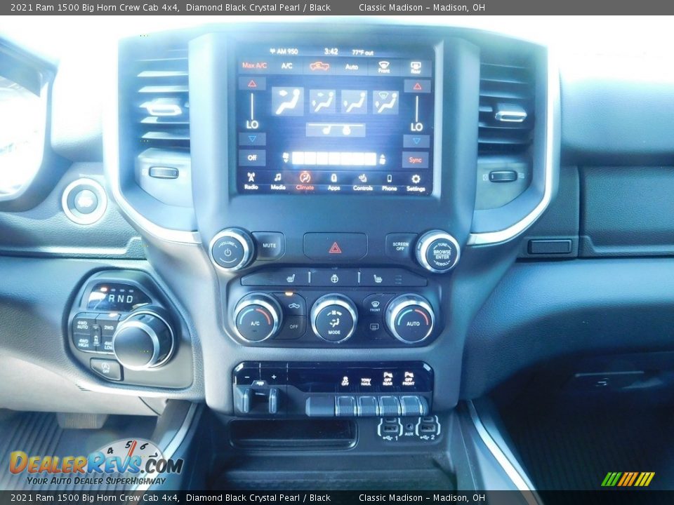 2021 Ram 1500 Big Horn Crew Cab 4x4 Diamond Black Crystal Pearl / Black Photo #11
