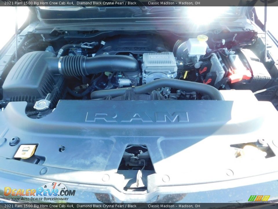 2021 Ram 1500 Big Horn Crew Cab 4x4 Diamond Black Crystal Pearl / Black Photo #19
