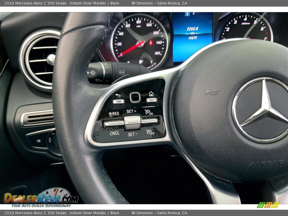 2019 Mercedes-Benz C 300 Sedan Iridium Silver Metallic / Black Photo #21