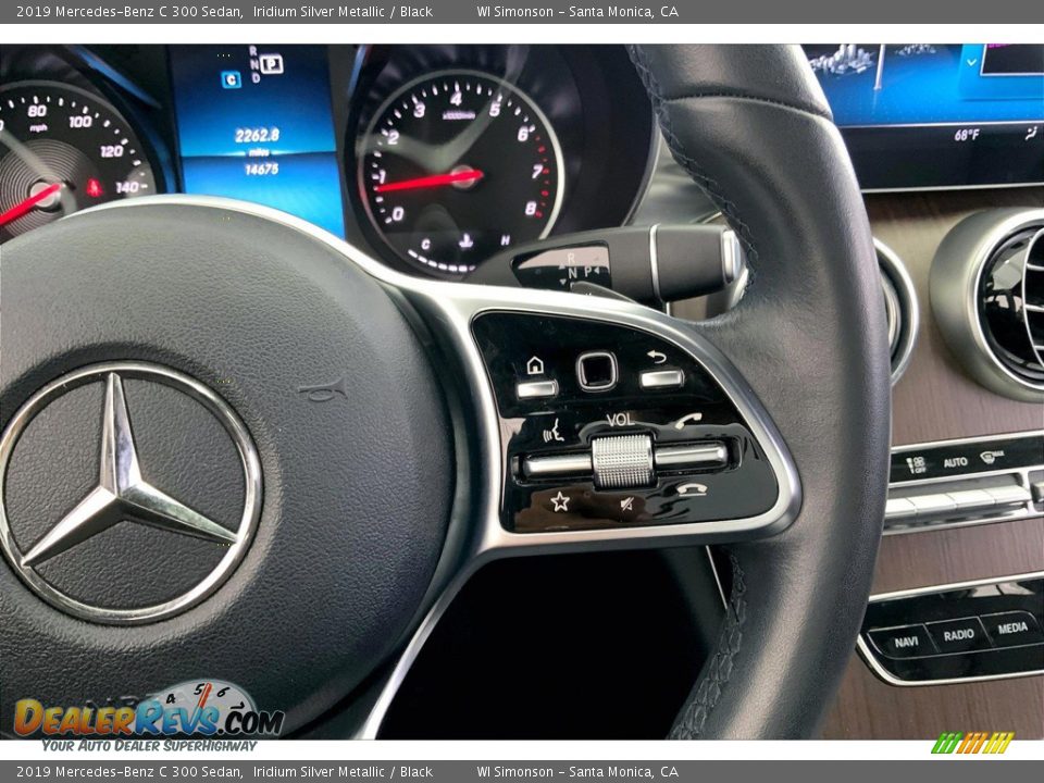 2019 Mercedes-Benz C 300 Sedan Iridium Silver Metallic / Black Photo #22