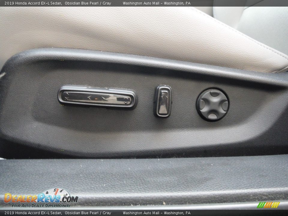 2019 Honda Accord EX-L Sedan Obsidian Blue Pearl / Gray Photo #17
