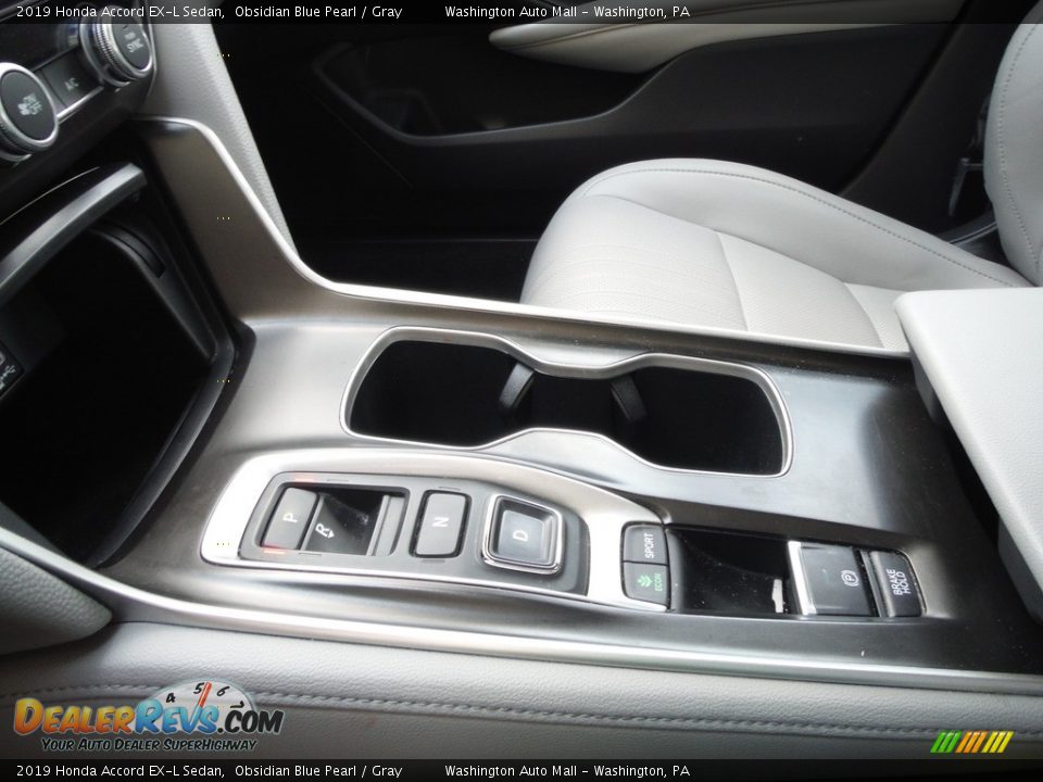 2019 Honda Accord EX-L Sedan Obsidian Blue Pearl / Gray Photo #19