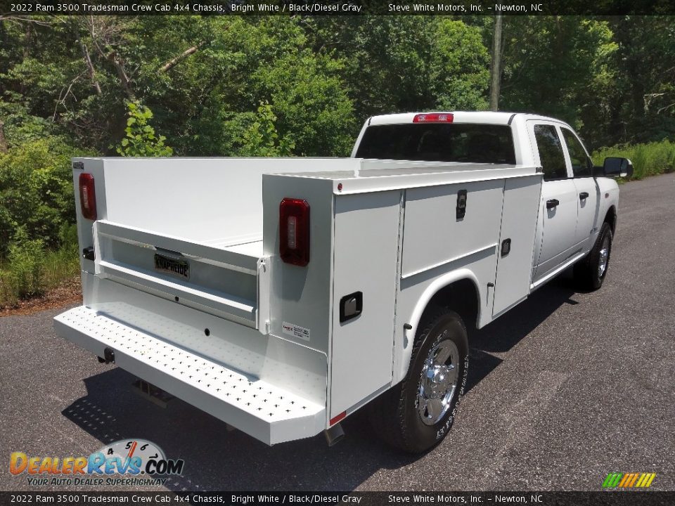 2022 Ram 3500 Tradesman Crew Cab 4x4 Chassis Bright White / Black/Diesel Gray Photo #6