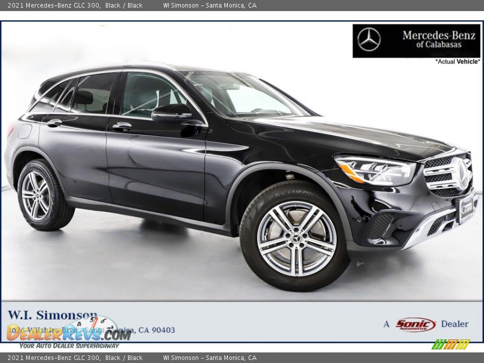 2021 Mercedes-Benz GLC 300 Black / Black Photo #1