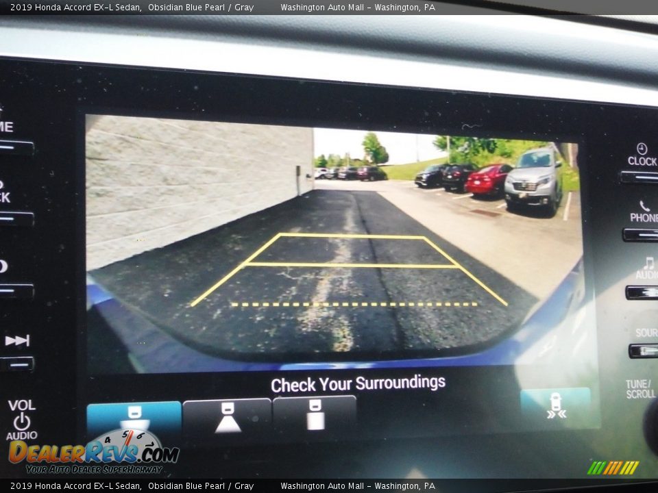 2019 Honda Accord EX-L Sedan Obsidian Blue Pearl / Gray Photo #23