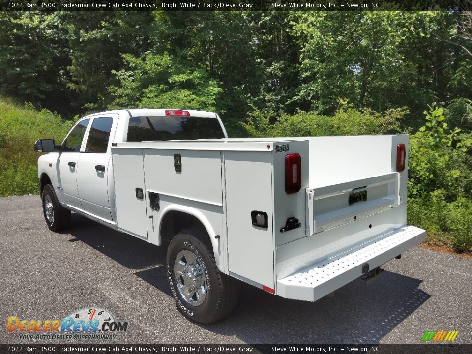 2022 Ram 3500 Tradesman Crew Cab 4x4 Chassis Bright White / Black/Diesel Gray Photo #10