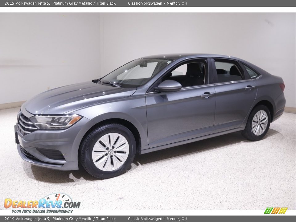 2019 Volkswagen Jetta S Platinum Gray Metallic / Titan Black Photo #3