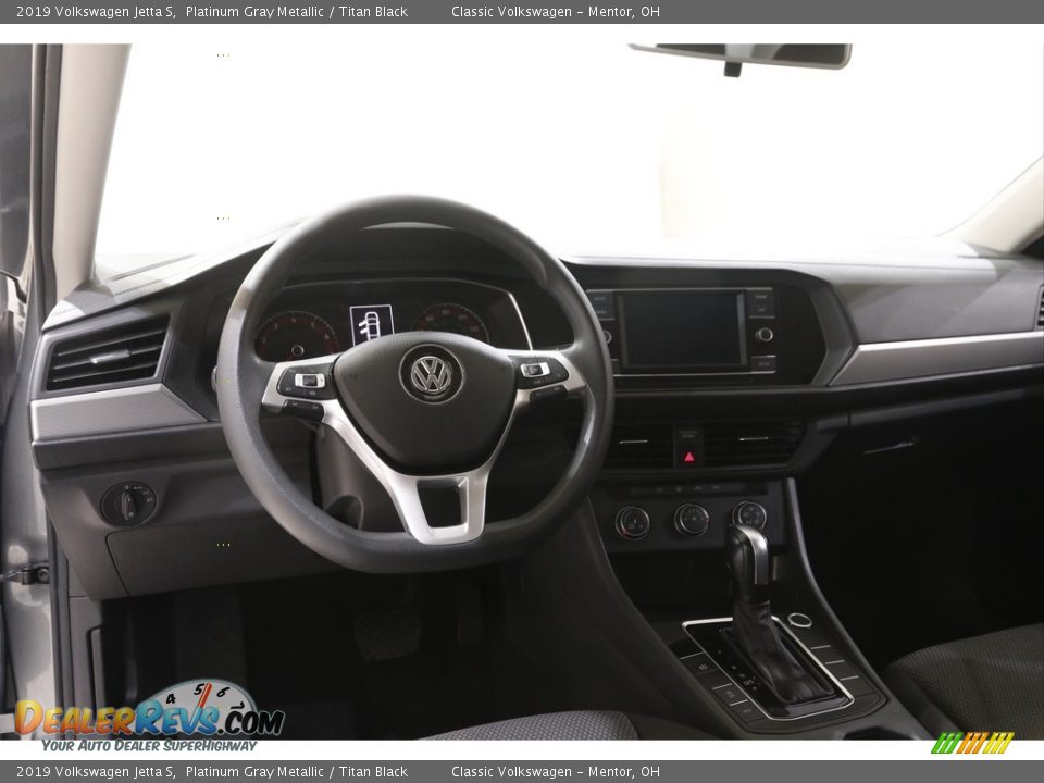 2019 Volkswagen Jetta S Platinum Gray Metallic / Titan Black Photo #6
