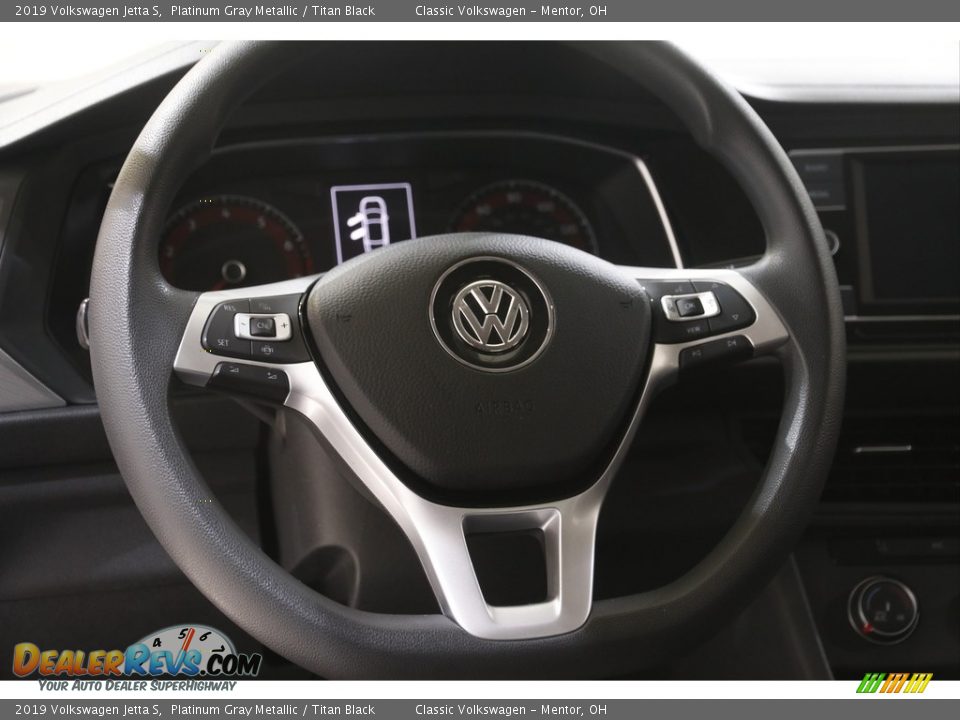 2019 Volkswagen Jetta S Platinum Gray Metallic / Titan Black Photo #7