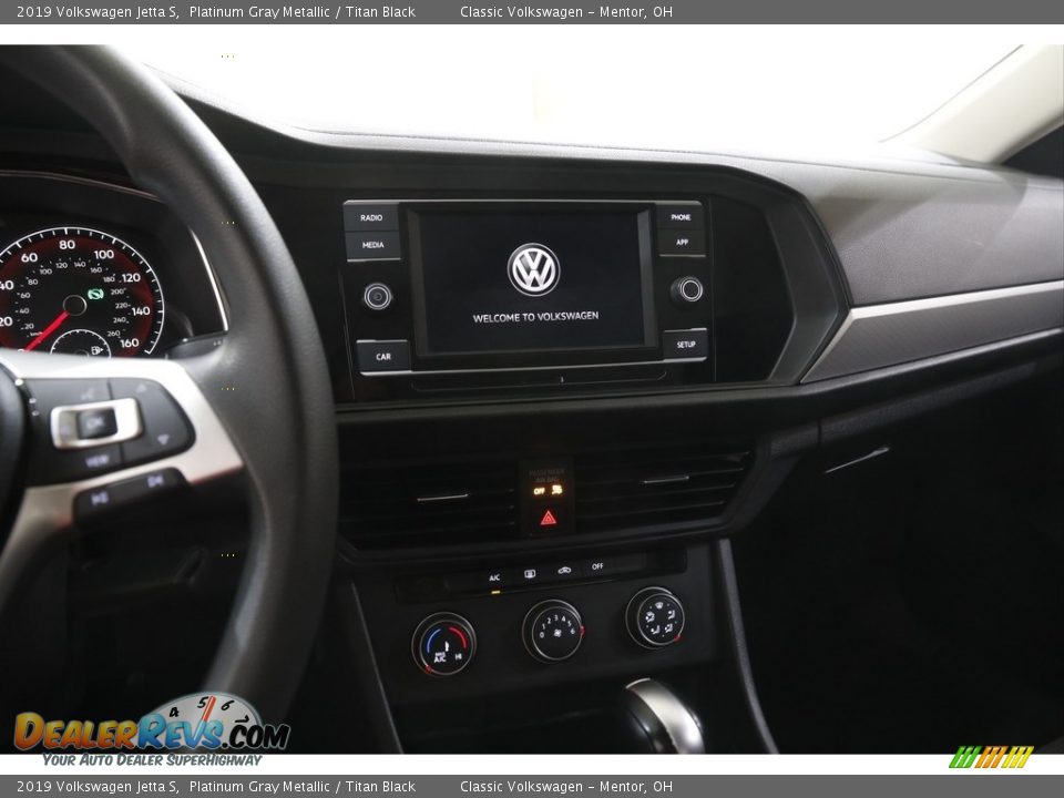 2019 Volkswagen Jetta S Platinum Gray Metallic / Titan Black Photo #9