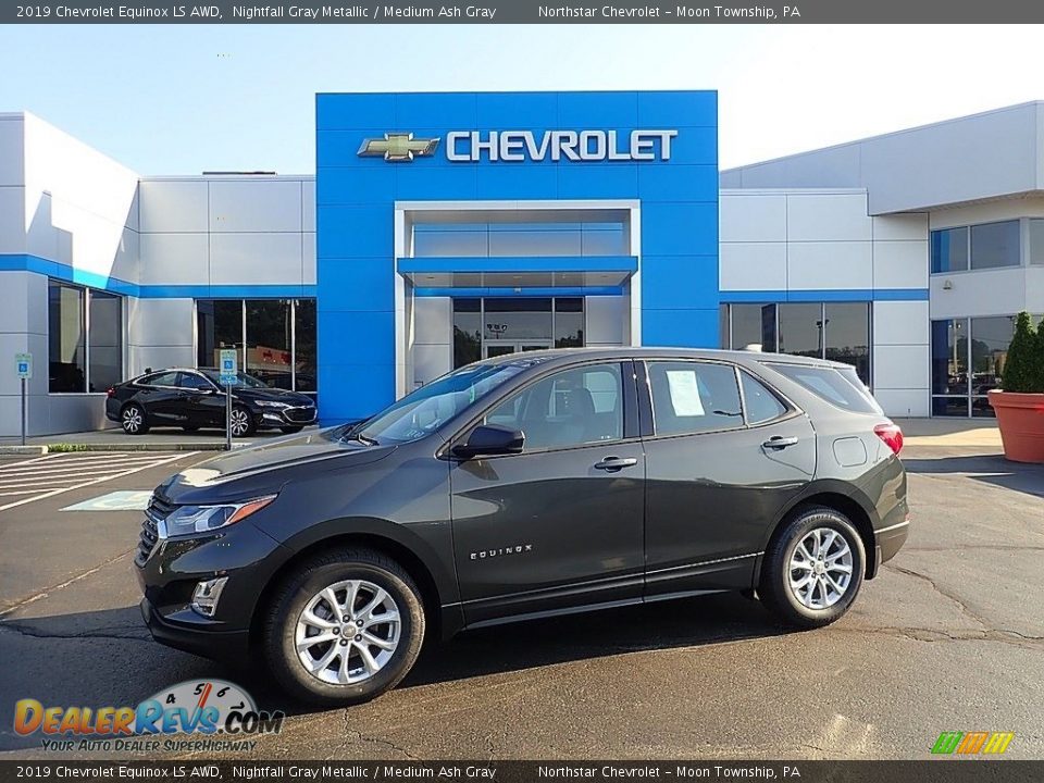 2019 Chevrolet Equinox LS AWD Nightfall Gray Metallic / Medium Ash Gray Photo #1