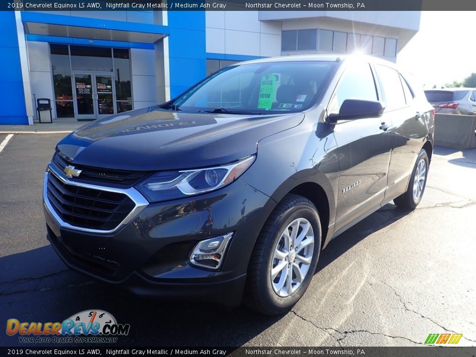 2019 Chevrolet Equinox LS AWD Nightfall Gray Metallic / Medium Ash Gray Photo #2