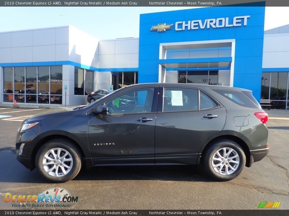 2019 Chevrolet Equinox LS AWD Nightfall Gray Metallic / Medium Ash Gray Photo #3