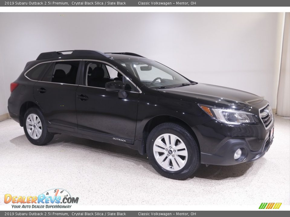 2019 Subaru Outback 2.5i Premium Crystal Black Silica / Slate Black Photo #1
