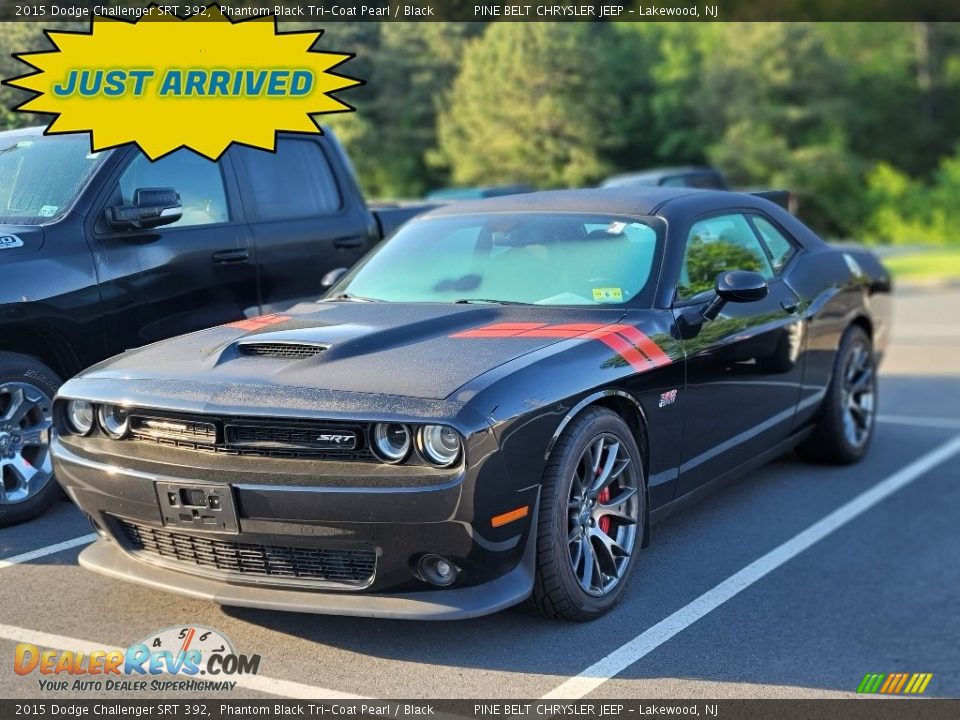 2015 Dodge Challenger SRT 392 Phantom Black Tri-Coat Pearl / Black Photo #1