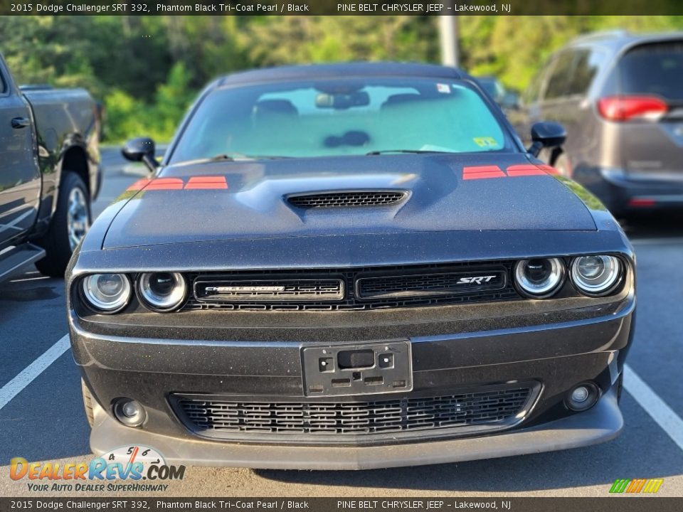 2015 Dodge Challenger SRT 392 Phantom Black Tri-Coat Pearl / Black Photo #2