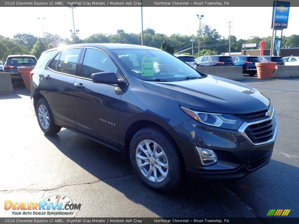 2019 Chevrolet Equinox LS AWD Nightfall Gray Metallic / Medium Ash Gray Photo #11