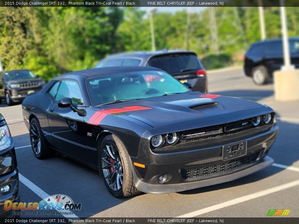 2015 Dodge Challenger SRT 392 Phantom Black Tri-Coat Pearl / Black Photo #3