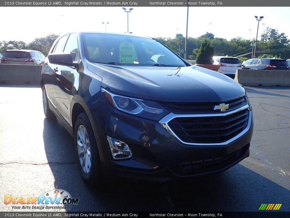 2019 Chevrolet Equinox LS AWD Nightfall Gray Metallic / Medium Ash Gray Photo #12