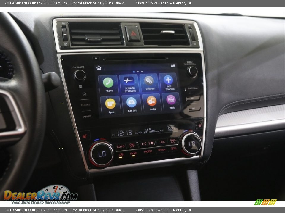 2019 Subaru Outback 2.5i Premium Crystal Black Silica / Slate Black Photo #9