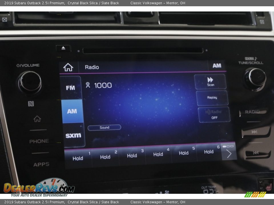 2019 Subaru Outback 2.5i Premium Crystal Black Silica / Slate Black Photo #10