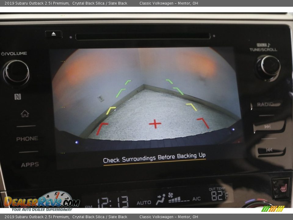 2019 Subaru Outback 2.5i Premium Crystal Black Silica / Slate Black Photo #12