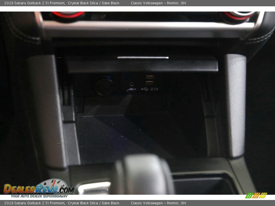 2019 Subaru Outback 2.5i Premium Crystal Black Silica / Slate Black Photo #14