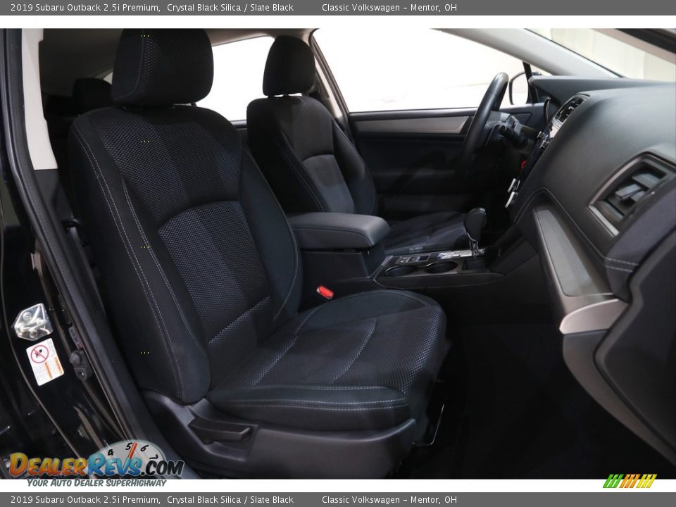 2019 Subaru Outback 2.5i Premium Crystal Black Silica / Slate Black Photo #15